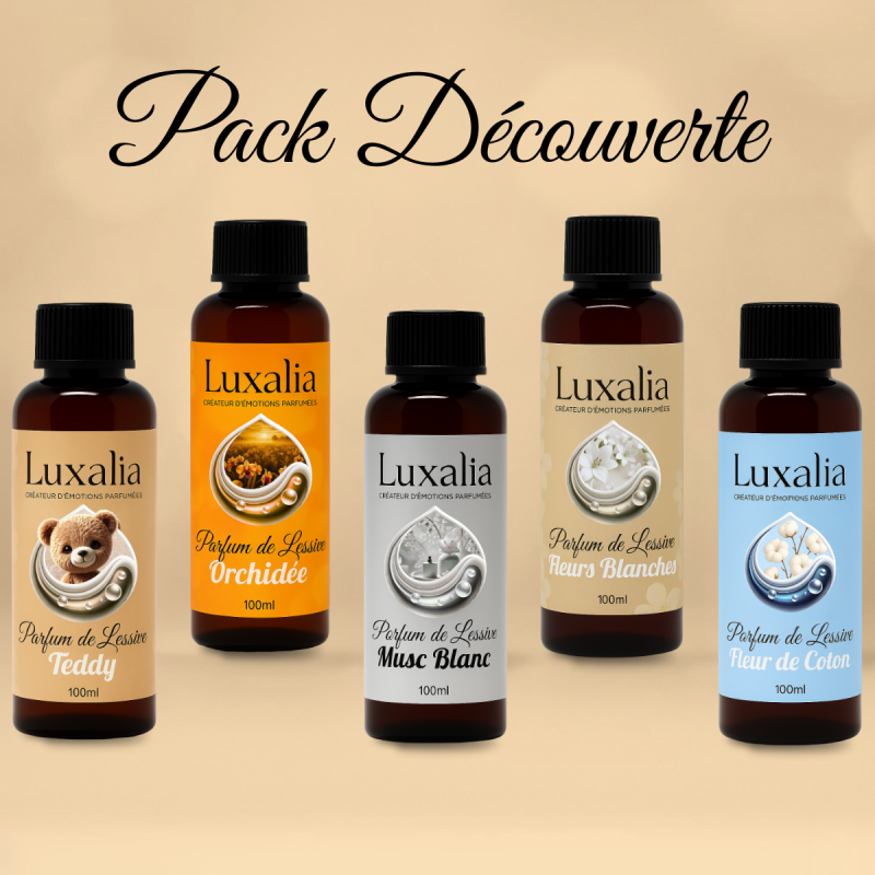 Pack Découverte 5 Parfums de Lessive